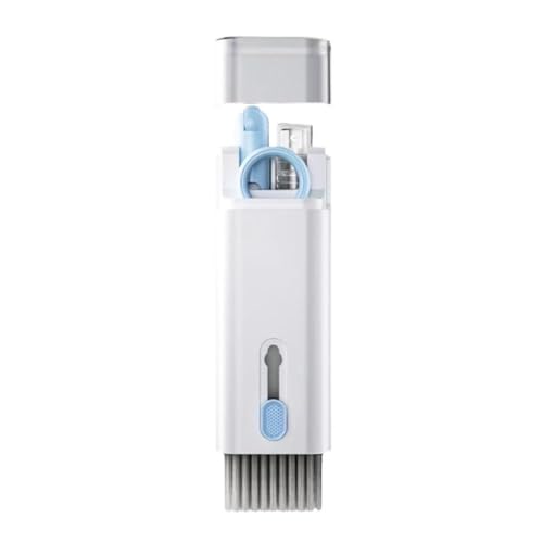 7-in-1 Elektronisches Reinigungsset, Tastatur-Reinigungsset mit Bürste, multifunktionales Reinigungswerkzeug für Handy, Bluetooth, Headset, Laptop, Kameralinse (blau) von DAGESVGI