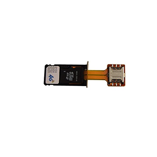 DAGIJIRD Dual SIM Karte Nano SD Adapter Hybrid Doppel Micro SD Karte Adapter für Dual SIM Smartphones von DAGIJIRD