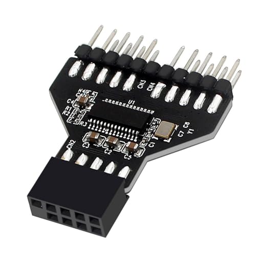 Motherboard 9-poliger USB 2.0 Header-Splitter, 9-poliger USB 2.0 auf Dual-9-poliger Verlängerungs-Splitter-Adapter von DAGIJIRD