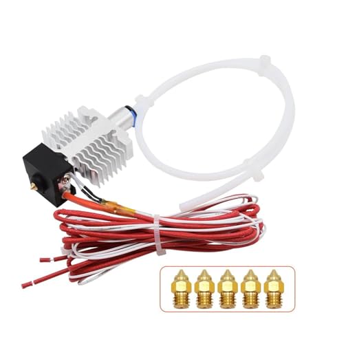 Hotend montiert mit Heizpatrone und Thermistor for Ender 3 Neo, for Ender 3 V2 Neo, for Ender 3 Max Neo 3D-Drucker(White with nozzle) von DAIHAOEE