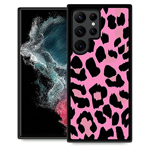 DAIZAG Kompatibel mit Samsung Galaxy S23 Ultra Hülle, rosa Leopardenflecken für Mann und Frau, Rundumschutz, stoßfest, kratzfest, TPU-Hülle für Samsung Galaxy S23 Ultra von DAIZAG