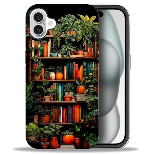 DAIZAG Kompatibel mit iPhone 16 Hülle, Dschungel-Bücherregal, 2-in-1, strapazierfähiges, stoßfestes, robustes Polycarbonat und weiche Silikon-Schutzhülle DAIZAG Kompatibel mit iPhone 16 Hülle, Dschungel-Bücherregal, 2-in-1, strapazierfähiges, stoßfestes, robustes Polycarbonat und weiche Silikon-Schutzhülle von DAIZAG