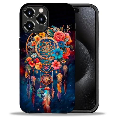 DAIZAG Kompatibel mit iPhone 16 Pro Hülle, Kränze von Traumfängern für Mädchen und Frauen, 2-in-1 strapazierfähige, stoßfeste Schutzhülle aus hartem PC und weichem Silikon für iPhone 16 Pro DAIZAG Kompatibel mit iPhone 16 Pro Hülle, Kränze von Traumfängern für Mädchen und Frauen, 2-in-1 strapazierfähige, stoßfeste Schutzhülle aus hartem PC und weichem Silikon für iPhone 16 Pro von DAIZAG