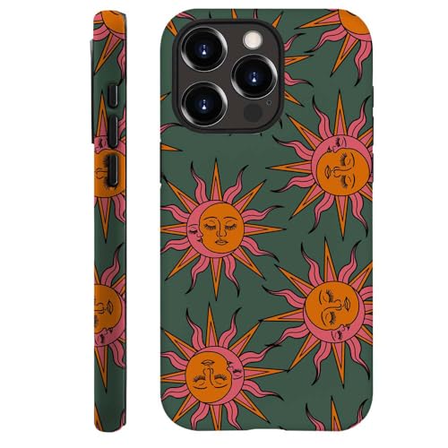 DAIZAG Schutzhülle für iPhone 14 Pro, Rosa, Orange, Sonne, Mond, Gesichter, Handyhülle für iPhone 14 Pro, für Mädchen, Frauen, Jungen, Männer DAIZAG Schutzhülle für iPhone 14 Pro, Rosa, Orange, Sonne, Mond, Gesichter, Handyhülle für iPhone 14 Pro, für Mädchen, Frauen, Jungen, Männer von DAIZAG