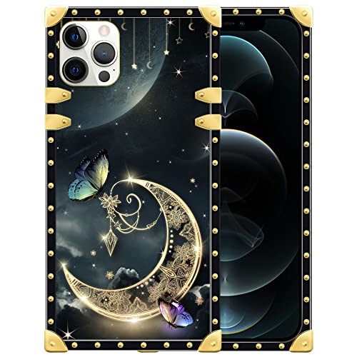 DAIZAG Schutzhülle kompatibel mit iPhone 11, Goldener Halbmond Mandala Schmetterling 11 Hüllen für Mädchen, quadratisch, vollständig geschützt, verstärkte Ecken, weiches TPU-Rückseite, kompatibel mit DAIZAG Schutzhülle kompatibel mit iPhone 11, Goldener Halbmond Mandala Schmetterling 11 Hüllen für Mädchen, quadratisch, vollständig geschützt, verstärkte Ecken, weiches TPU-Rückseite, kompatibel mit von DAIZAG
