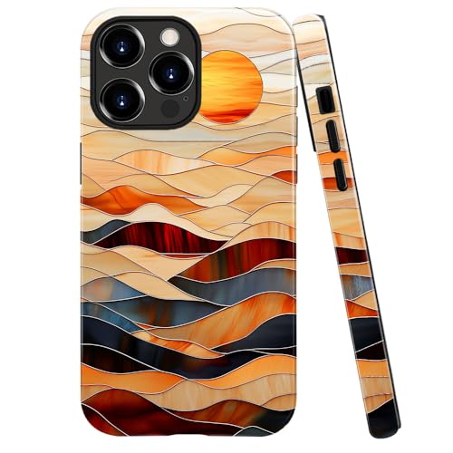 DAIZAG Schutzhülle kompatibel mit iPhone 11 Pro, glänzend, langlebig, stoßfest, für Mädchen und Frauen, Buntglas, Orange, Sonnenuntergang, gewellte Hügel DAIZAG Schutzhülle kompatibel mit iPhone 11 Pro, glänzend, langlebig, stoßfest, für Mädchen und Frauen, Buntglas, Orange, Sonnenuntergang, gewellte Hügel von DAIZAG