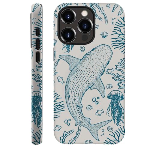 DAIZAG Schutzhülle kompatibel mit iPhone 14 Pro, Walhai, Ozean, Korallenriffe, Quallen, für Mädchen, Frauen, Jungen, Männer DAIZAG Schutzhülle kompatibel mit iPhone 14 Pro, Walhai, Ozean, Korallenriffe, Quallen, für Mädchen, Frauen, Jungen, Männer von DAIZAG