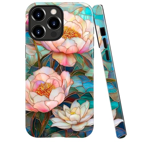 DAIZAG Schutzhülle kompatibel mit iPhone 14 Pro Max, glänzend, langlebig, stoßfest, für Mädchen und Frauen, rosa Pfingstrosen, Blumenmuster DAIZAG Schutzhülle kompatibel mit iPhone 14 Pro Max, glänzend, langlebig, stoßfest, für Mädchen und Frauen, rosa Pfingstrosen, Blumenmuster von DAIZAG