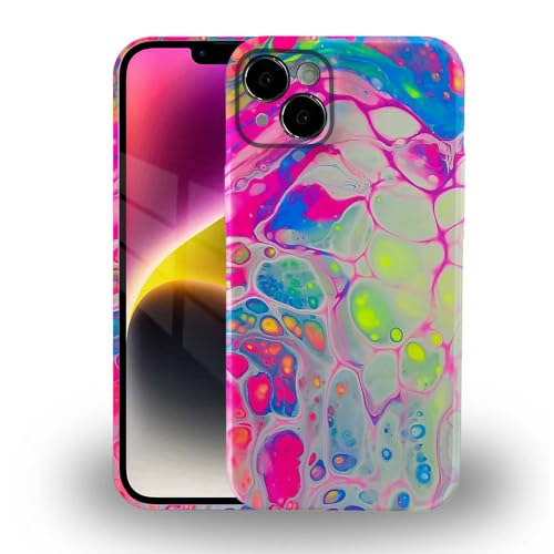 DAIZAG Schutzhülle kompatibel mit iPhone 15, Neonblasen, 3D-Muster, für iPhone 15, schlanke, stoßfeste Schutzhülle für iPhone 15, 15,5 cm (6,1 Zoll) von DAIZAG