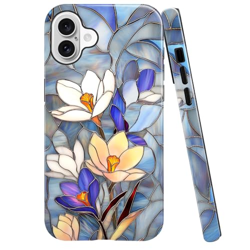 DAIZAG Schutzhülle kompatibel mit iPhone 16 Plus, glänzend, langlebig, stoßfest, für Mädchen und Frauen, Blumen-Lotus, Violett / Gold DAIZAG Schutzhülle kompatibel mit iPhone 16 Plus, glänzend, langlebig, stoßfest, für Mädchen und Frauen, Blumen-Lotus, Violett / Gold von DAIZAG