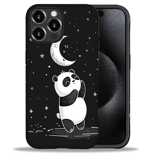 DAIZAG Kompatibel mit iPhone 16 Pro Max Hülle, Panda Dance The Moon Full Pattern Kunststoff TPU Hybrid Hartschale + Silikon Bumper Protection Case für iPhone 16 Pro Max DAIZAG Kompatibel mit iPhone 16 Pro Max Hülle, Panda Dance The Moon Full Pattern Kunststoff TPU Hybrid Hartschale + Silikon Bumper Protection Case für iPhone 16 Pro Max von DAIZAG