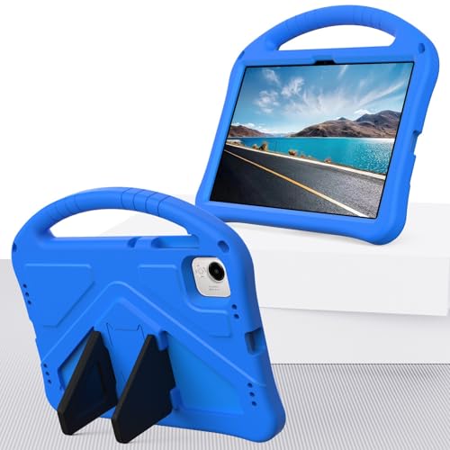 Kompatibel mit Honor Pad X9a 29,8 cm (11,5 Zoll) 2025 Kinderschutzhülle mit Ständer, niedliches Design, leicht, EVA, stoßfest, mit Ständer, Schultergurt, Griff, Blau von DAJIETOU