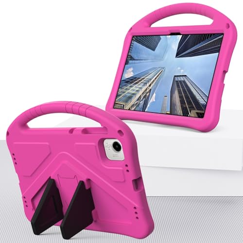 Kompatibel mit Honor Pad X9a 29,8 cm (11,5 Zoll) 2025 Kinderschutzhülle mit Ständer, niedliches Design, leicht, EVA, stoßfest, mit Ständer, Schultergurt, Griff (Rosarot) von DAJIETOU