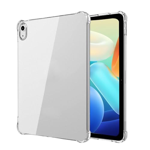 DAJING iPad (A16) 11. Generation 11 Zoll / 10. Generation 10.9 Zoll (Modell:2025/2022) Transparent Schutzhülle Ultradünne Leichte TPU Stoßdämpfende Schutzhülle mit erhöhten Kanten Tran von DAJING