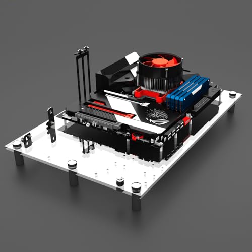 DALAIBUKESI DIY Gaming Computer Open Case Acryl Open Chassis Rack Support Motherboards ATX M-ATX ITX PC Test Bench (ATX) von DALAIBUKESI