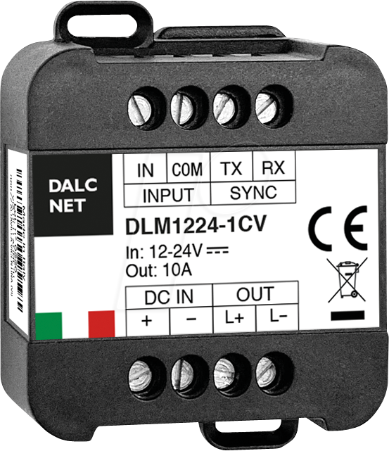 DLM1224-1CV - LED-Dimmer, PWM, 12V-24V, 10 A CV, 1-10V/Push DLM1224-1CV - LED-Dimmer, PWM, 12V-24V, 10 A CV, 1-10V/Push von DALCNET