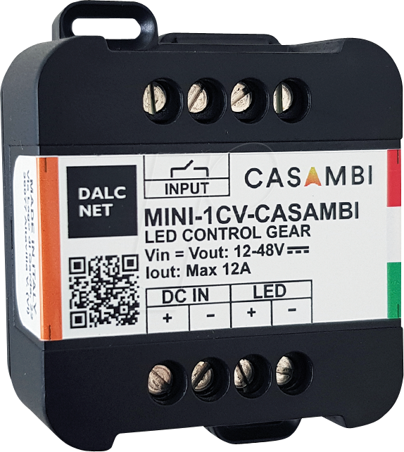 MINI-1CV-CASAMBI - LED-Dimmer, PWM, 12 V - 48 V, 10 A CV, Casambi von DALCNET