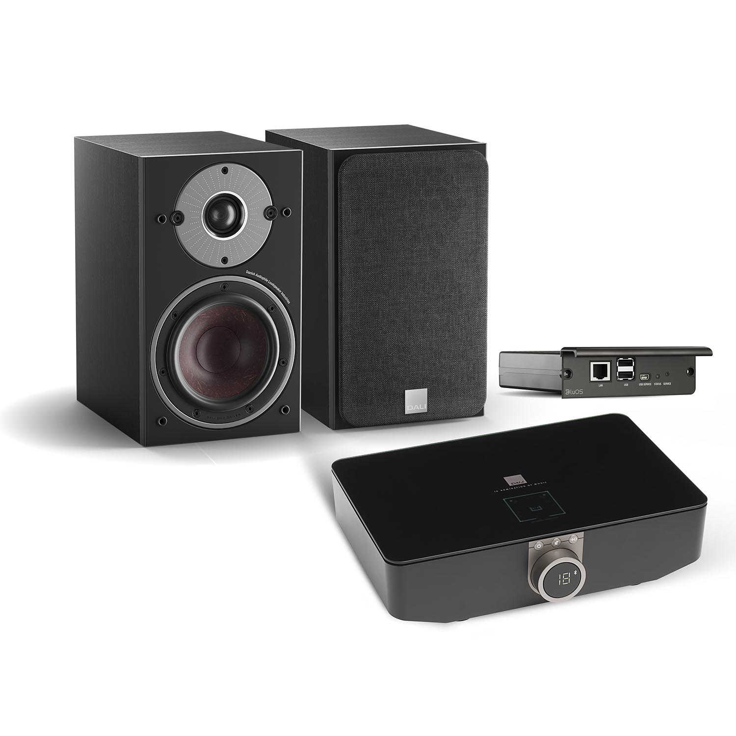 DALI Oberon 1C + Soundhub + BluOS Aktivlautsprechersystem von DALI