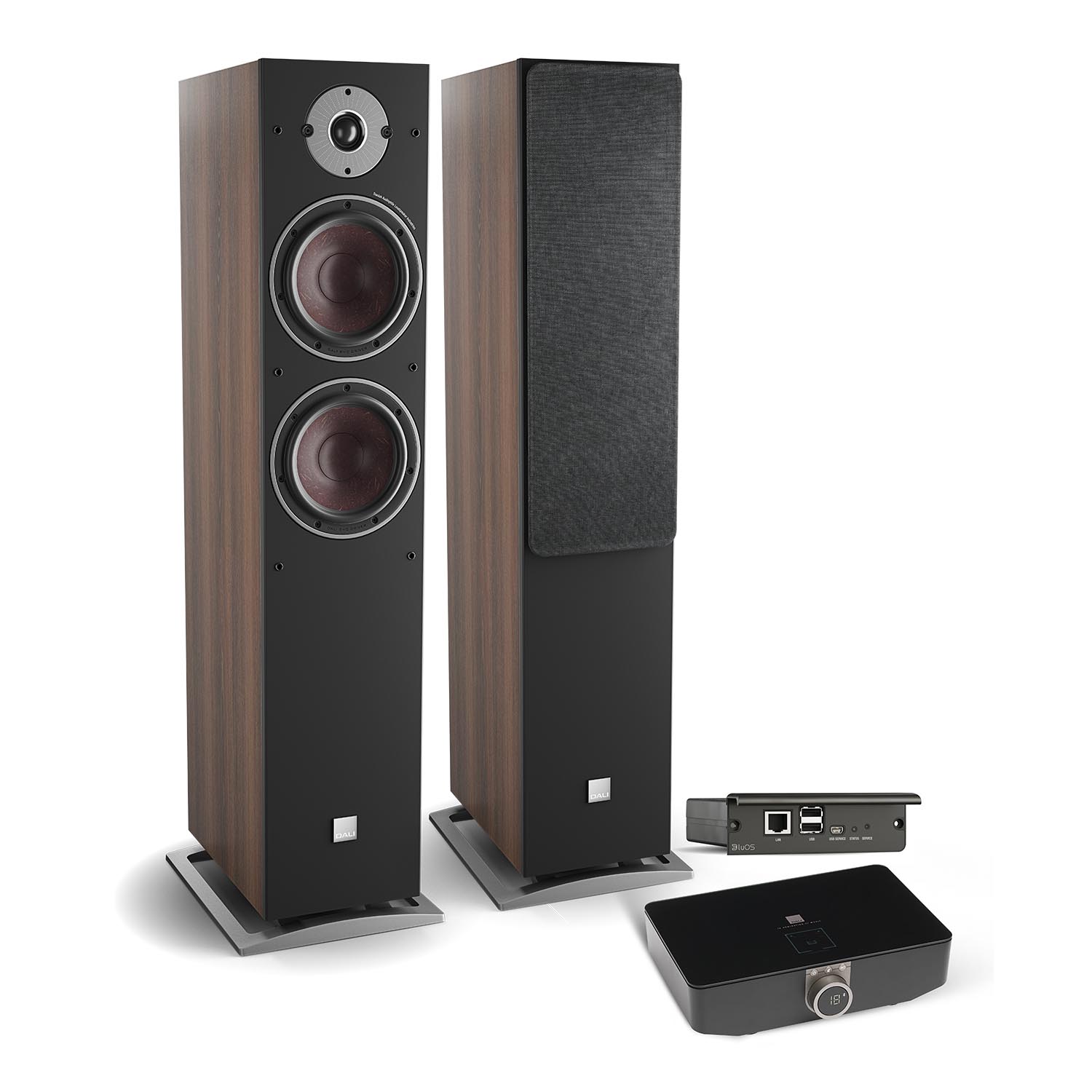 DALI Oberon 7C + Soundhub + BluOS Aktivlautsprechersystem von DALI