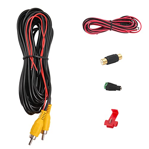 DALLUX RCA-Videokabel für Rückfahrkamera, CAR-Rückfahrparkkamera-Videokabel mit Erkennungskabel (10 Meter) von DALLUX