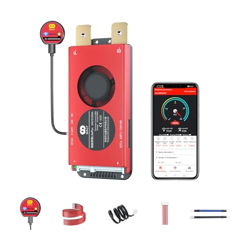 DALY Smart 24S BMS 72V mit WiFi Modul und CAN 485 Kommunikationsschutzplatine für LifePO4 Lithium Batterie Pack(24S 72V Smart BMS+RS485+CAN+WiFi Modul，200A) von DALY