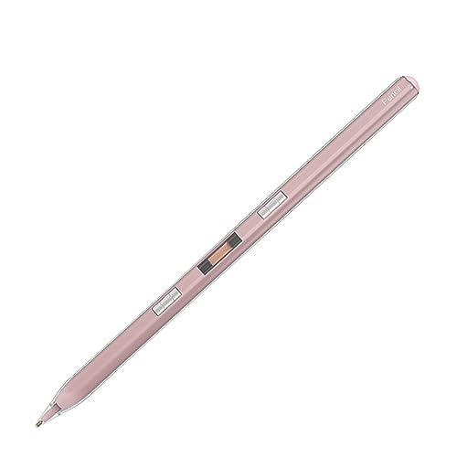 DAM Pencil Pen P10S magnetisch mit austauschbaren Spitzen, neigbar, Kupferkern mit Superleitung, transparentes Gehäuse, 16,5 x 1 x 1 cm, Farbe: Rosa von DAM