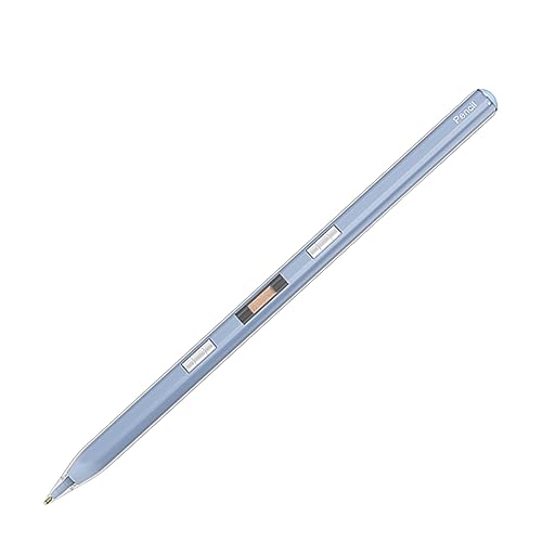DAM Pencil Pen P10S magnetisch mit austauschbaren Spitzen, neigbar, Kupferkern mit Superleitung, transparentes Gehäuse, 16,5 x 1 x 1 cm, Farbe: blau von DAM