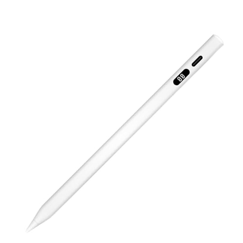 DAM Pencil Pen für iPad mit Display, ergonomisches Design, exklusiv, dreieckig, 17 x 1 x 1 cm, Farbe: Weiß von DAM