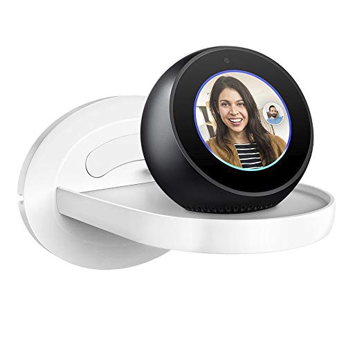 DAM. DMZ093WH Wandhalterung für intelligente Lautsprecher Amazon Echo Dot (Generation 2/3)/ Echo/Echo Spot,Google Home/Home Mini. Universal Kabelaufwicklung Weiß von DAM