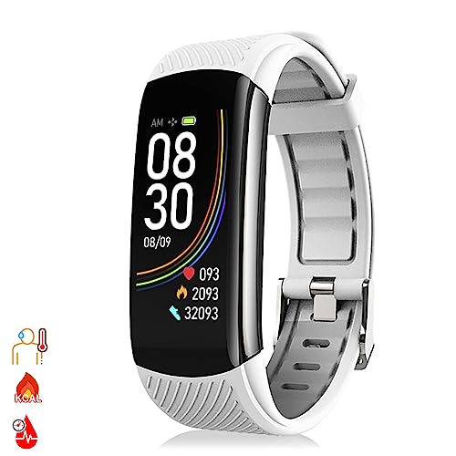 DAM. T118 Smart-Armband mit Körpertemperaturmessung, O2 in Blut und Spannung, Farbe: Weiß, Normal DAM. T118 Smart-Armband mit Körpertemperaturmessung, O2 in Blut und Spannung, Farbe: Weiß, Normal von DAM