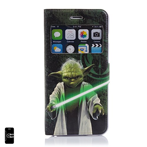 Klappetui mit Sichtfenster iPhone 6 Plus/S Yoda von DAM