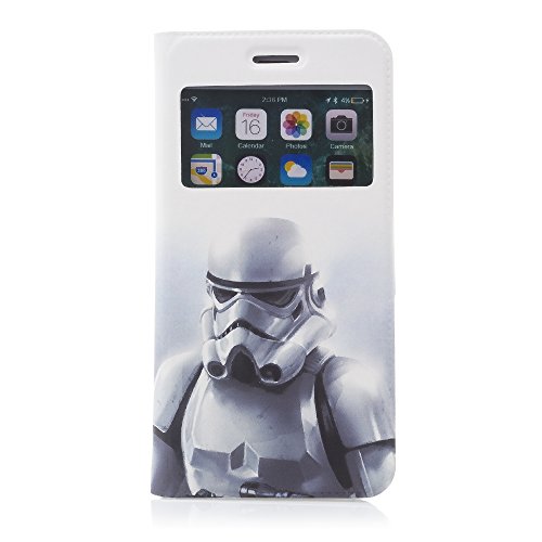 Klappetui mit Sichtfenster iPhone 7 Plus Storm Trooper von DAM