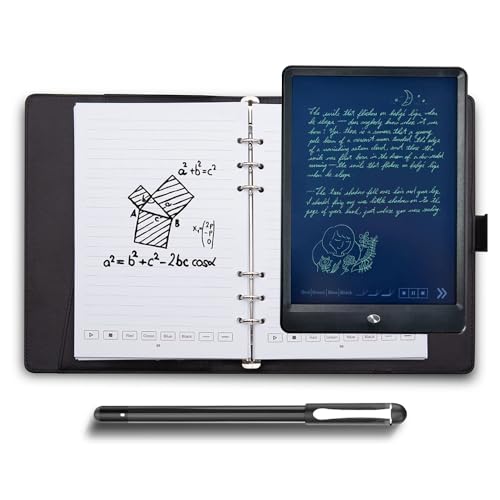 DAMET Digitaler Kugelschreiber, Schreibset mit intelligentem Stift, inkl. SMART A5 Notizbuch aus PU-Leder und wiederverwendbarem Schreibtablett und Papier B5, kabellose Bluetooth-Verbindung DAMET Digitaler Kugelschreiber, Schreibset mit intelligentem Stift, inkl. SMART A5 Notizbuch aus PU-Leder und wiederverwendbarem Schreibtablett und Papier B5, kabellose Bluetooth-Verbindung von DAMET
