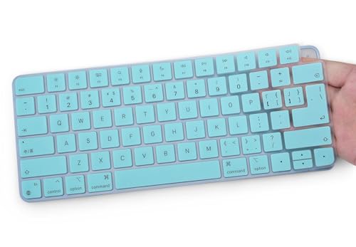 Tastaturabdeckung für Apple iMac 24 Zoll 2024–2021 M4 M3 M1 Magic Keyboard A2450/A2449 mit Touch ID, Mac Mini Zubehör Skin, Mint von DAMMOMKO
