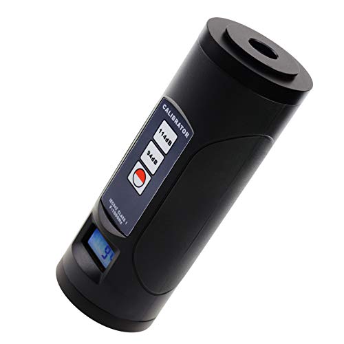 Klingen Niveau Meter Kalibrator 94dB & 114dB Klingen Druck Niveau 1" and 1/2" Mic Mikrofon Lärm Dezibel Werkzeug Digital LCD Anzeige mit Hintergrundbeleuchtung Funktion von DANOPLUS