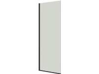 Dansani Festwand 197,5 x 87-89 cm Schwarz/Klarglas von DANSANI