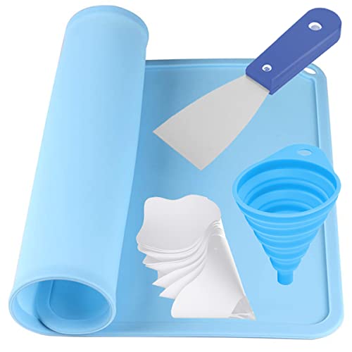 DAOKAI 3D-Druckerzubehör aus Harz Grundlegendes Werkzeugset mit 41 x 31 cm Silikonmatte, Silikontrichter, 100-Mikron-Farbsieben, Schaber zum Entfernen der 3D-Druckreinigung DAOKAI 3D-Druckerzubehör aus Harz Grundlegendes Werkzeugset mit 41 x 31 cm Silikonmatte, Silikontrichter, 100-Mikron-Farbsieben, Schaber zum Entfernen der 3D-Druckreinigung von DAOKAI