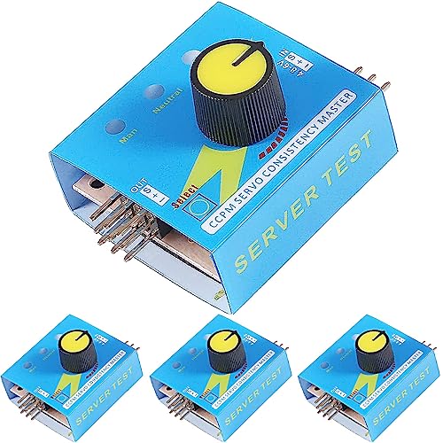 DAOKAI 4 Stück RC Servo Tester 3CH Digital Multi ECS Servo Tester CCPM Konsistenz Master Checker mit Verpolungsschutz für RC Hubschrauber Auto Boot von DAOKAI