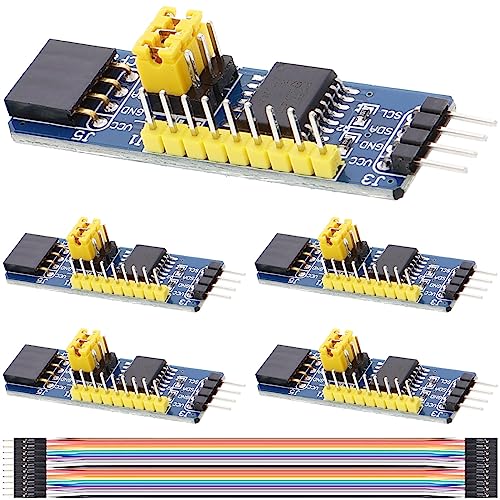 DAOKAI 5 Stück PCF8574 IO-Erweiterungsplatine I/O-Expander I2C-Evaluierungs-Entwicklungsmodul MCU-Erweiterungsplatinenmodul mit Dupont-Kabel für Arduino für Raspberry Pi von DAOKAI