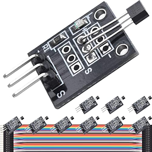 DAOKAI KY-035 Hall Sensor,Hall Effekt MagnetSensor Modul,High Reliability DC 5V Unipolar kompatibel mit Arduino und Raspberry Pi mit Dupont-Kabel(10 Stück) von DAOKAI