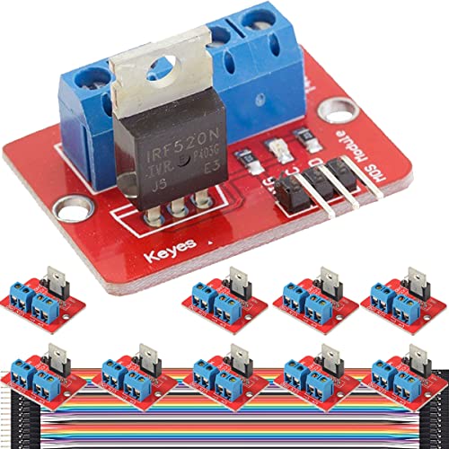 DAOKAI MOSFET Treibermodul,10 STÜCKE 0-24 V Taste Laufwerk MOS Rohr Feldeffekt Tube Antriebsmodul Kompatibel mit Arduino Raspberry Pi ARM MCU von DAOKAI