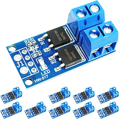 DAOKAI MOSFET Treibermodul,Dual-Hochleistungs Switching Driver FET Modul DC 5V-36V 15A(max. 30 A) 400 W PWM Einstellung Elektronische Schalter Control Board(10 STÜCKE) von DAOKAI