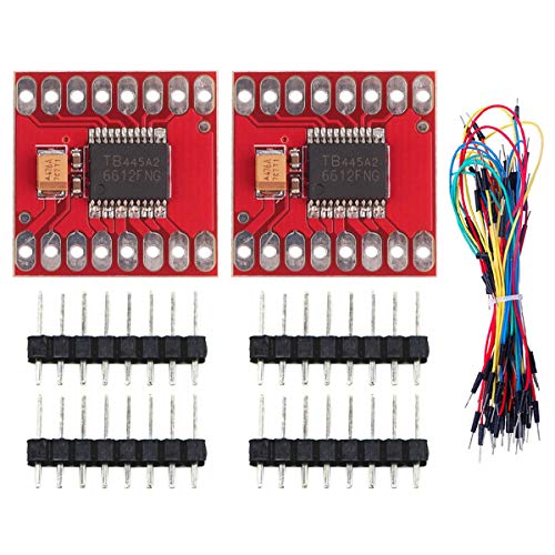 DAOKI TB6612FNG Dual-Motor-Treibermodul, DC-Schrittmotor-Antriebssteuerplatine für Arduino-Mikrocontroller mit Starthilfe, 2 Stück von DAOKI