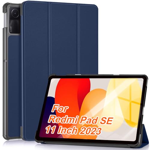 DAORANGE für Redmi Pad SE Hülle, für Xiaomi Redmi Pad SE Hülle 11 Zoll 2023, Ultra Dünn mit Standfunktion Smart Schutzhülle (Dunkelblau) von DAORANGE