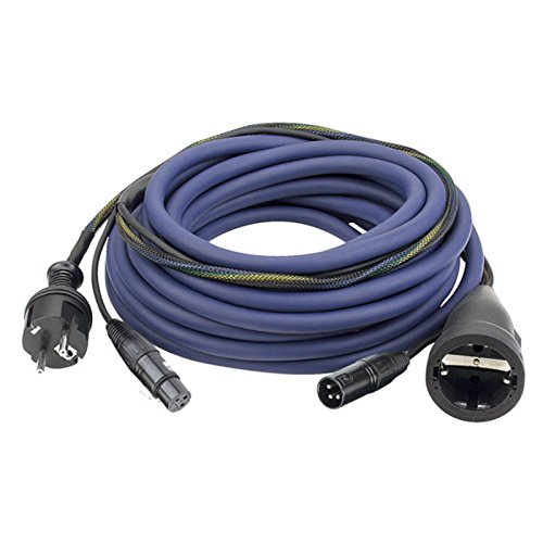 Audio Power/Signal Kabel Schuko-Schuko, XLR-XLR 10m von DAP