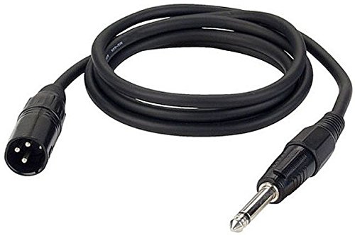 DAP Audio XLR Male auf Klinke Mono Schwarz 150cm von DAP