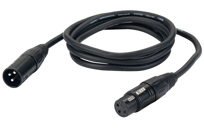DAP FL0110 XLR Mikrofon Kabel schwarz 10m von DAP