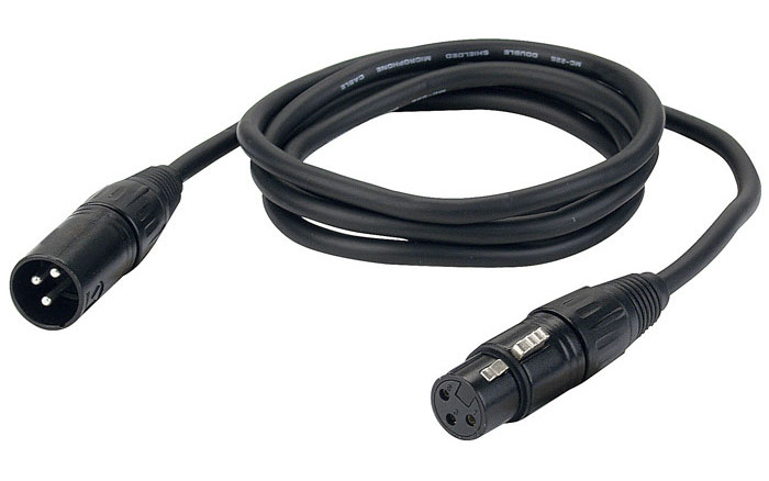 DAP FL01150 XLR Mikrofon Kabel schwarz 150cm von DAP