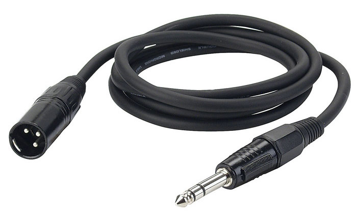 DAP FL04150 XLR männlich zu Klinke Stereo, schwarz 1,5m von DAP