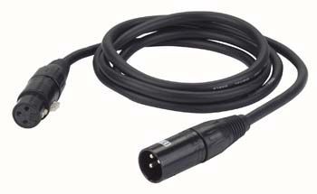 DAP FL09150 XLR DMX Mikrofon Kabel Digital AES-EBU Norm 110 Ohm schwarz 150cm von DAP